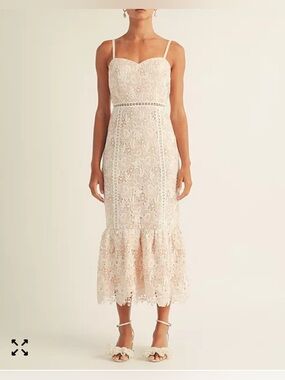 ARose Jenna Lace Midi Dress
